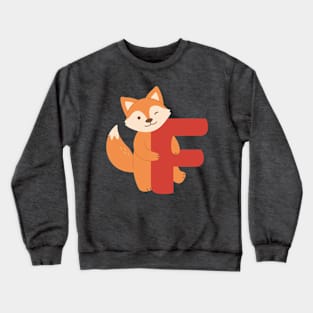 Animal alphabet F Crewneck Sweatshirt